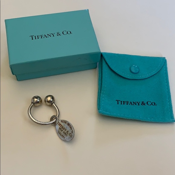 Tiffany & Co. Accessories - Tiffany & Co Horseshoe Double Ball Silver Keychain